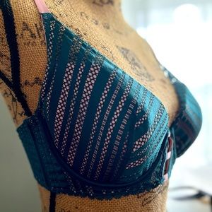 Victorias Secret Emerald Lace Cottagecore 34DD